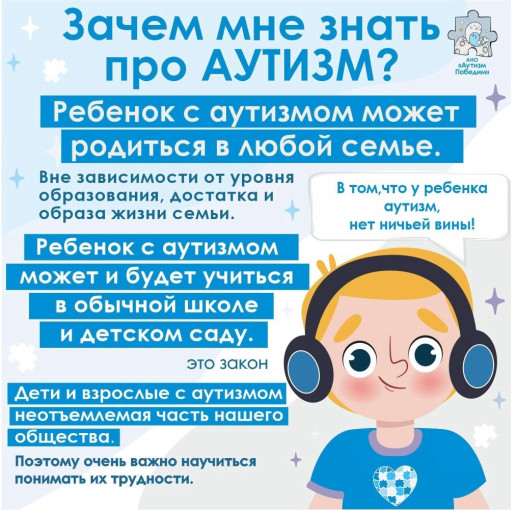 Всероссийская неделя распространения информации об аутизме Всероссийская неделя распространения информации об аутизме.